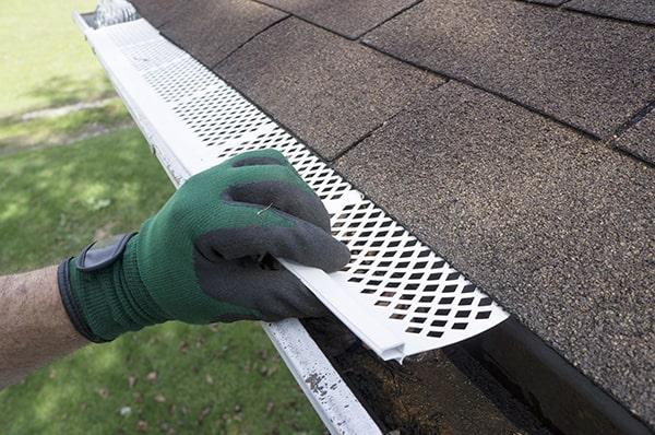 gutter guards help prevent clogs and debris buildup in your gutters, reducing the need for frequent cleaning and maintenance